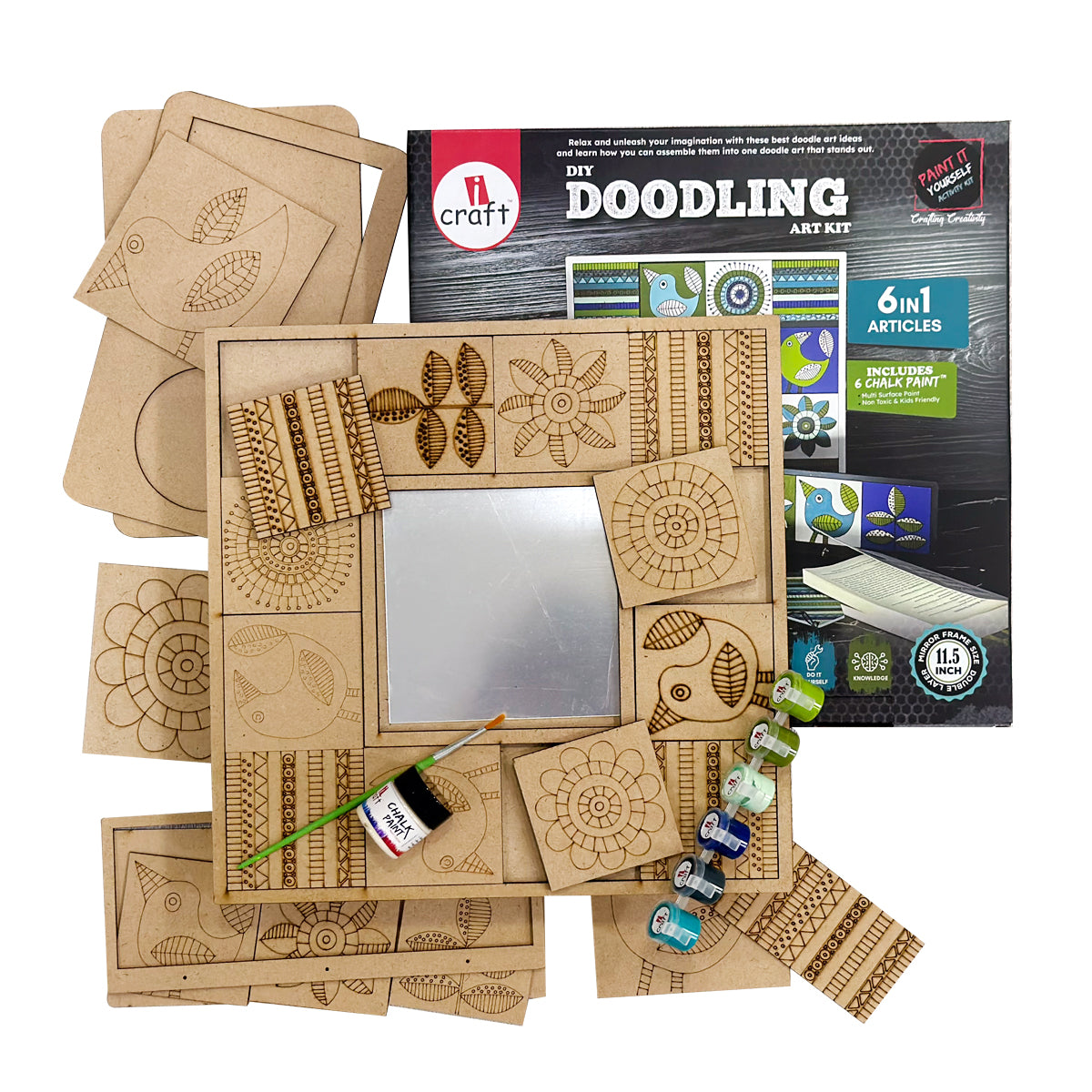 6 in 1 Doodling art home decor kit