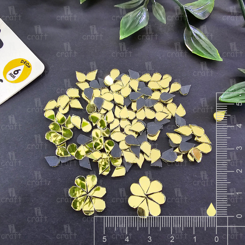 Drop 6mm gold