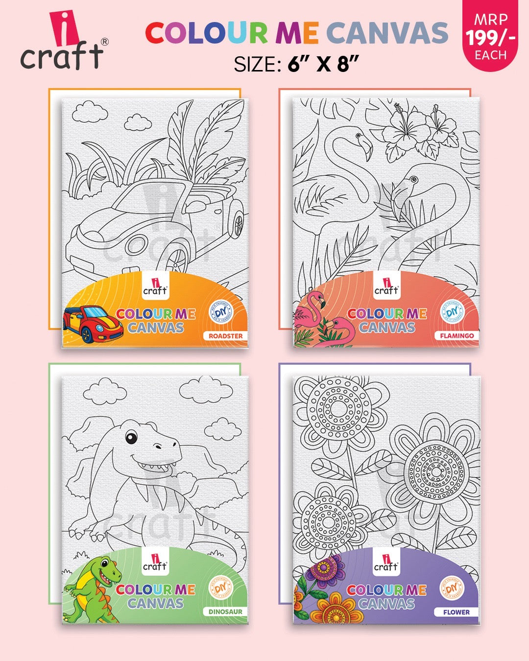 Colour me canvas- 6x8 combo