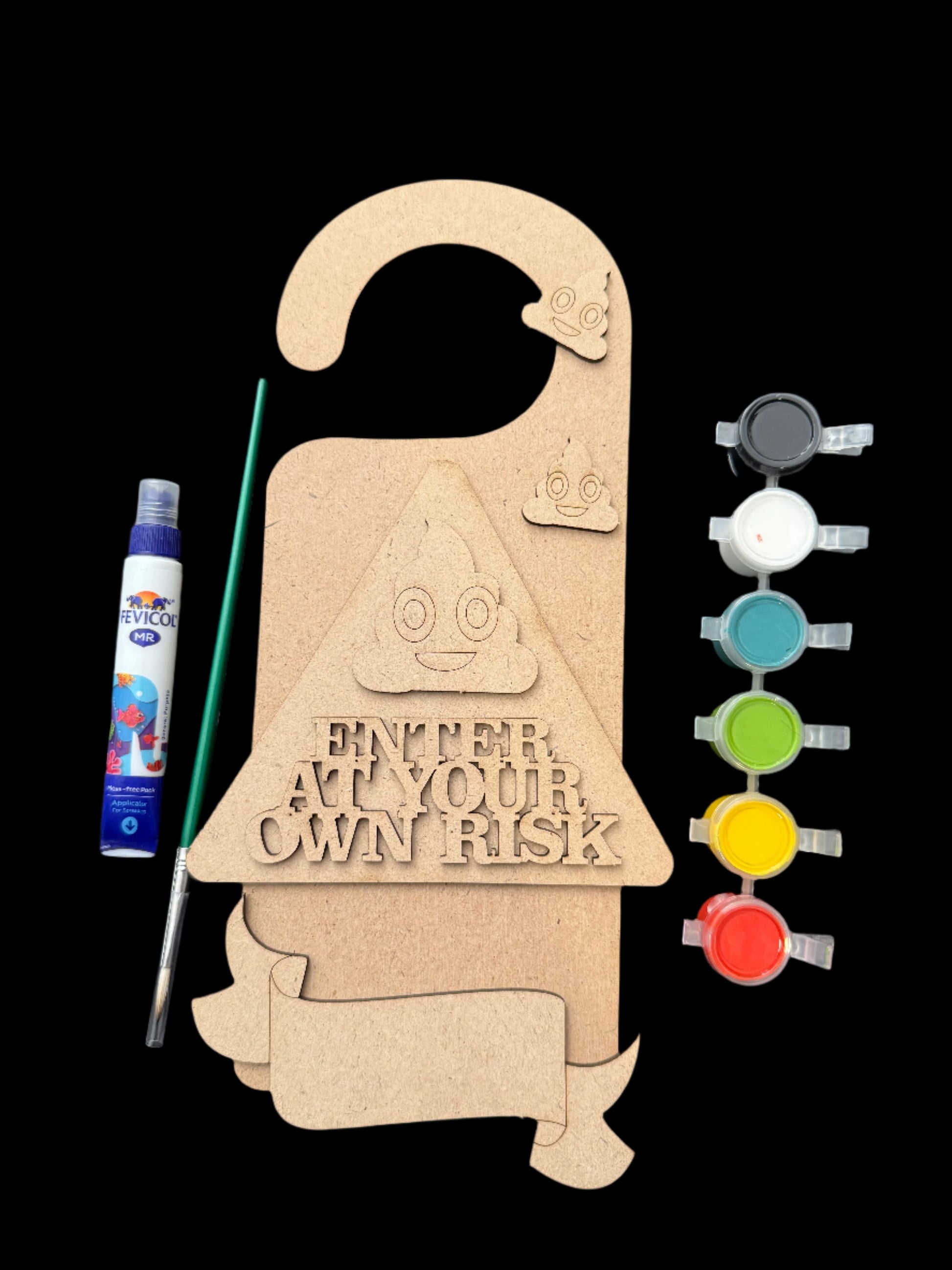 Enter at your own risk - door hanger kit