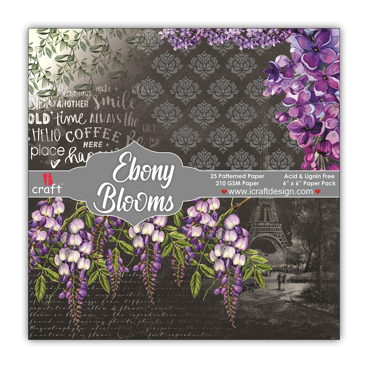 Ebony blooms 6x6