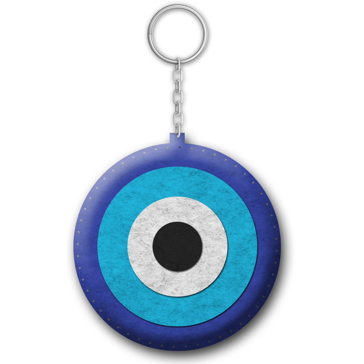 Evil eye felt DIY keychain kit