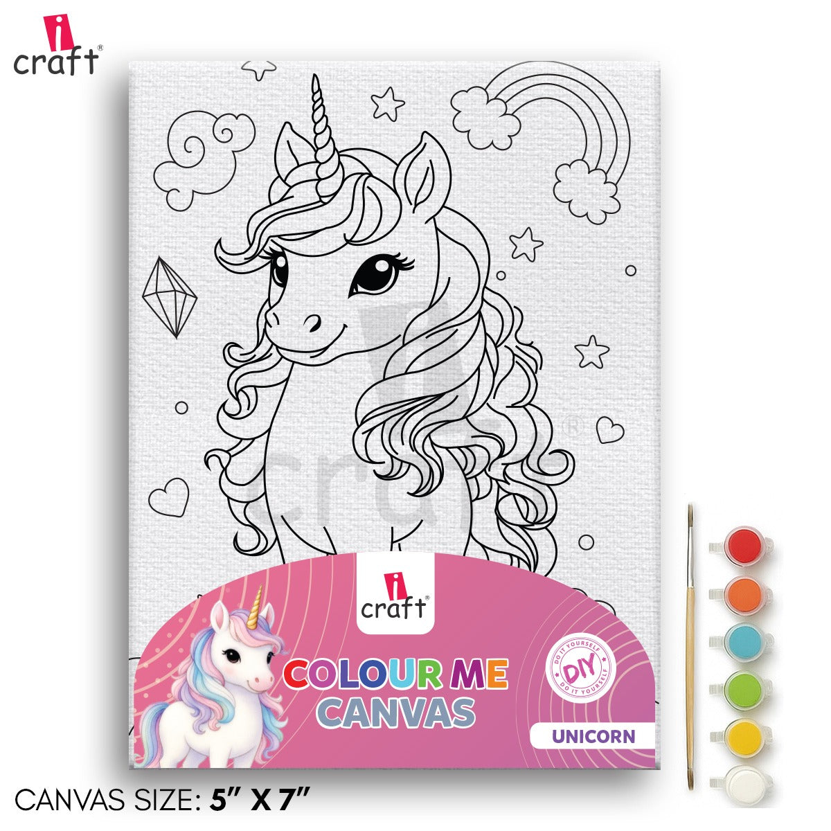 Colour me canvas- unicorn