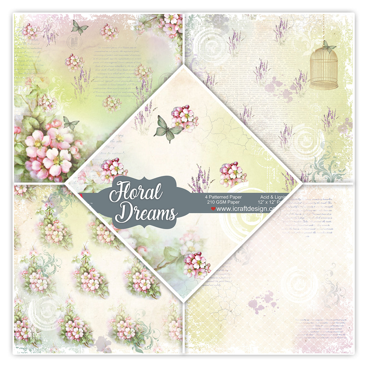 P3 paper pack -  floral dreams