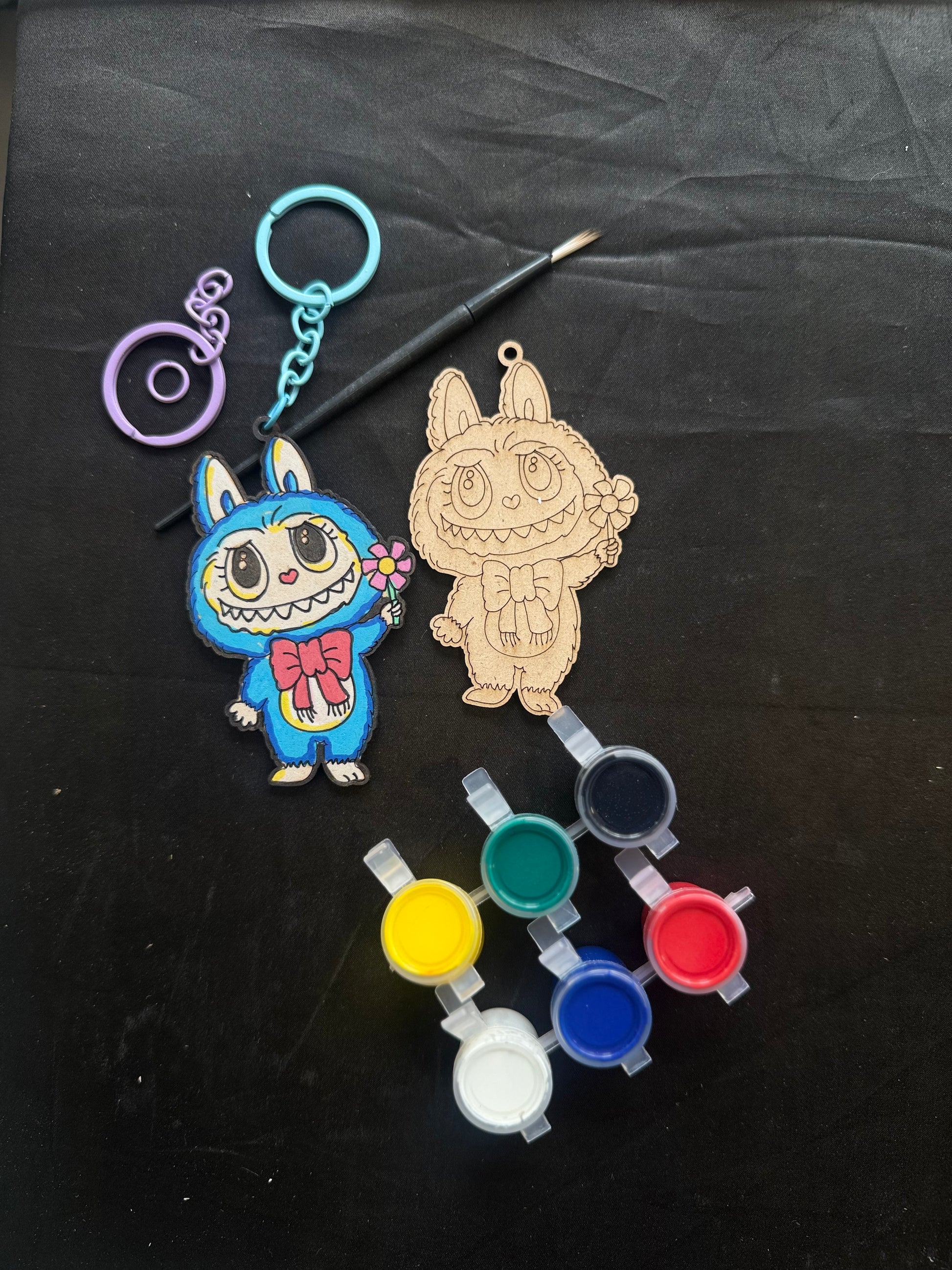 Labubu keychain kit- 3