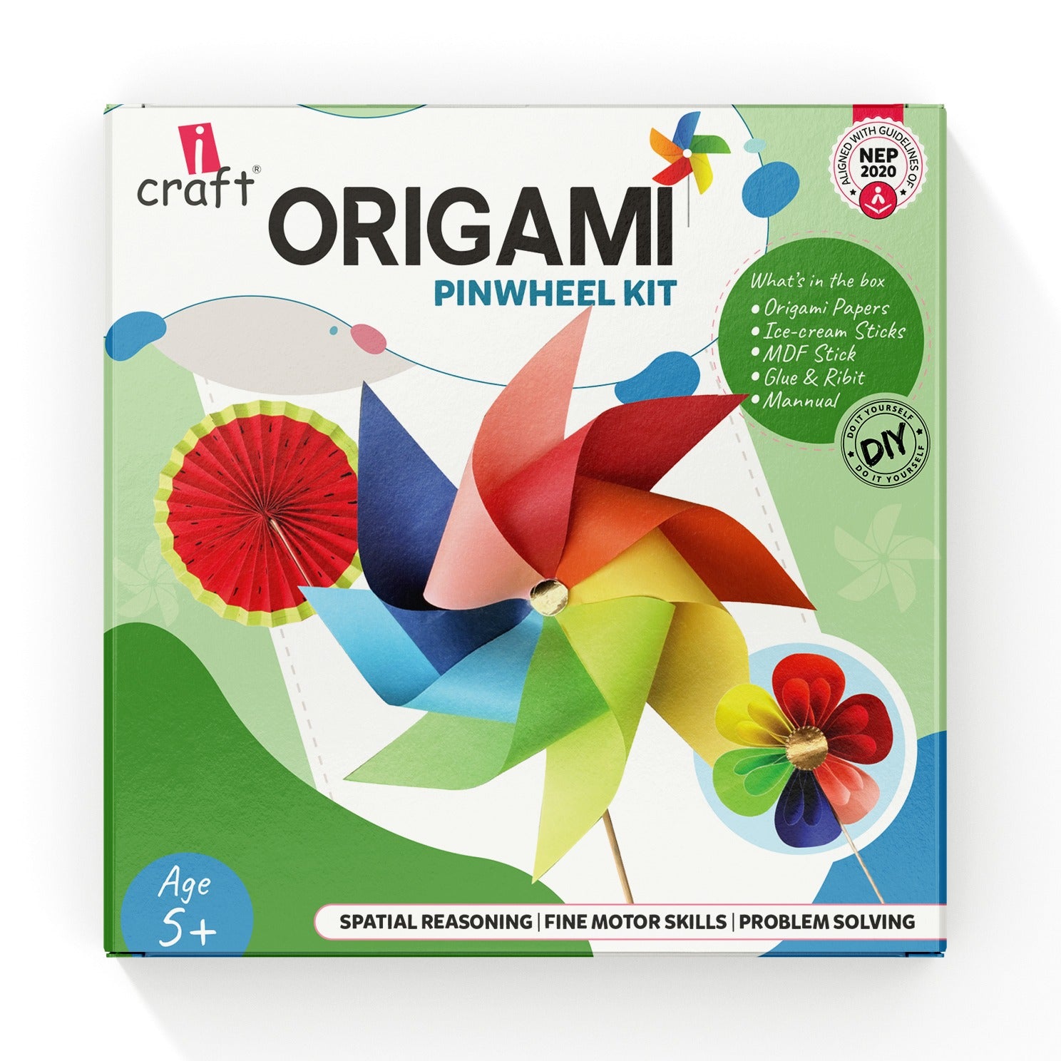 DIY pinwheel and origami kit