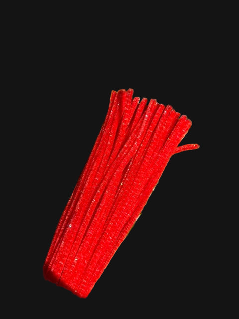 RED GLITTER PIPE CLEANER