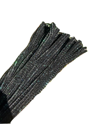 BLACK GLITTER PIPE CLEANER