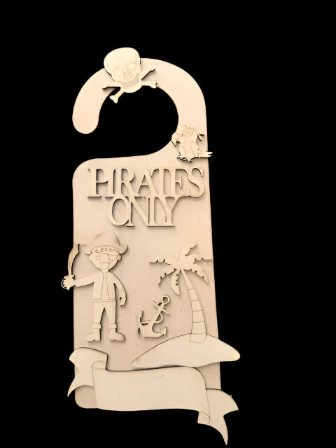 Pirates only - door hanger