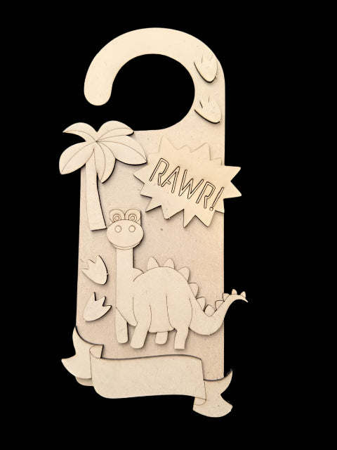 Rawr! - door hanger