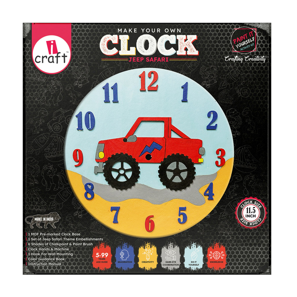 Clock diy kit - jeep