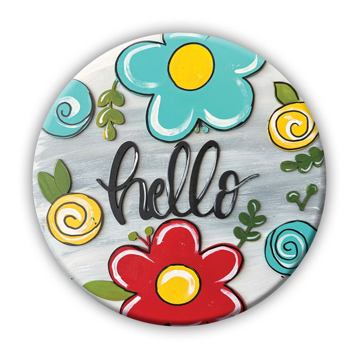 FLORAL HELLO KEYHOLDER DIY