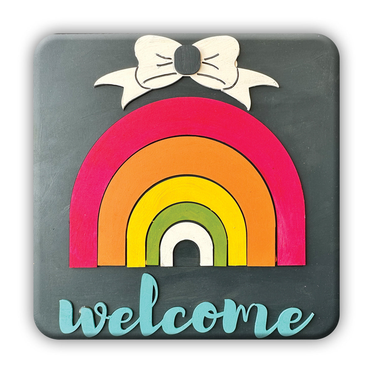 WELCOME RAINBOW  KEYHOLDER DIY