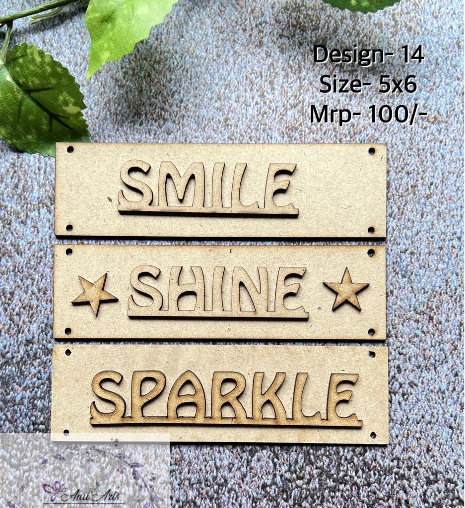 MINI HANGING- SMILE SHINE SPARKLE