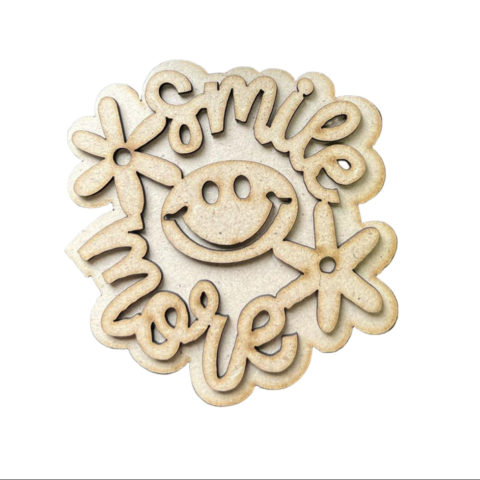 SMILE MORE - FRIDGE MAGNET