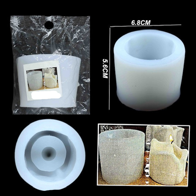 Mini melting pillar candle