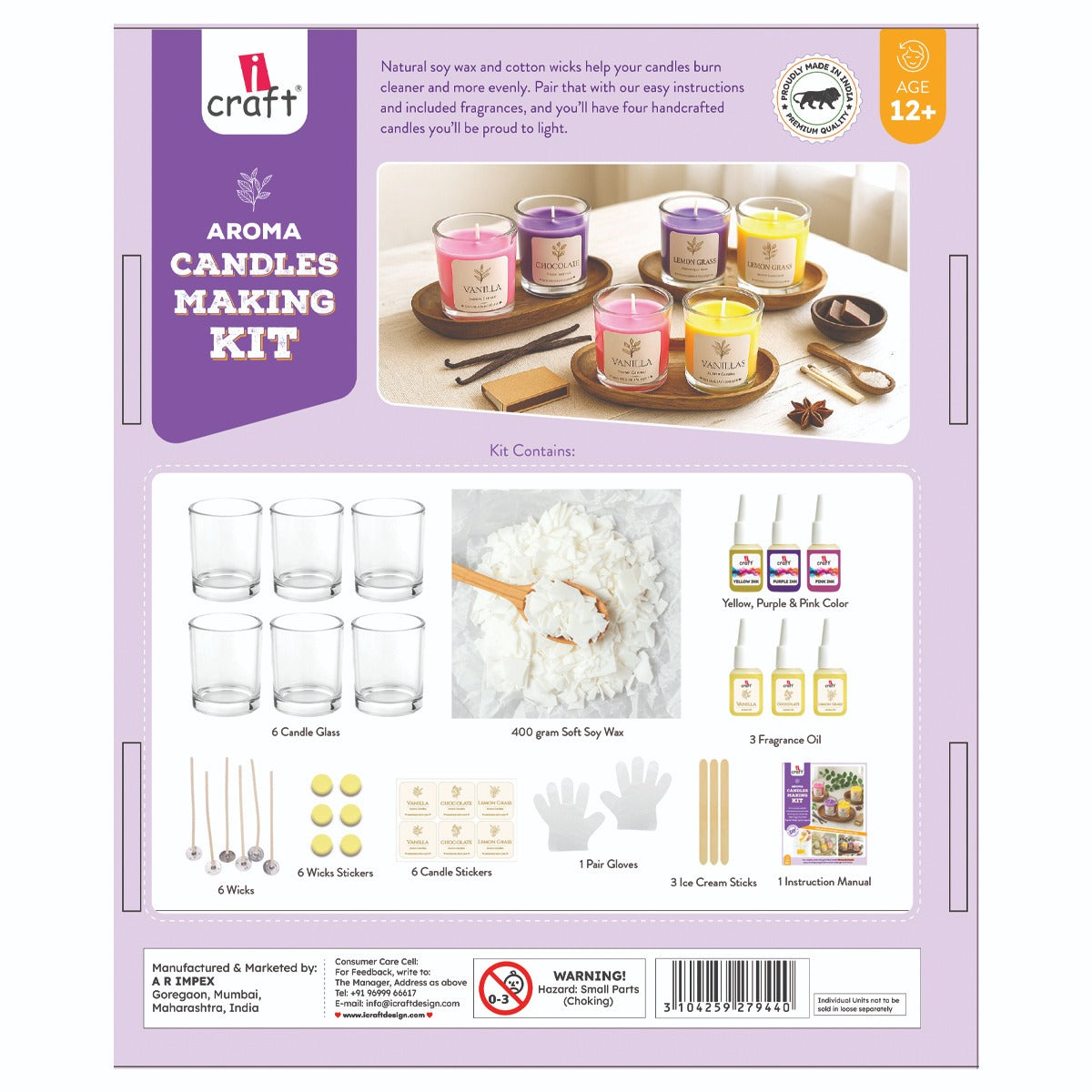 DIY Aroma Soy Candle Making Kit