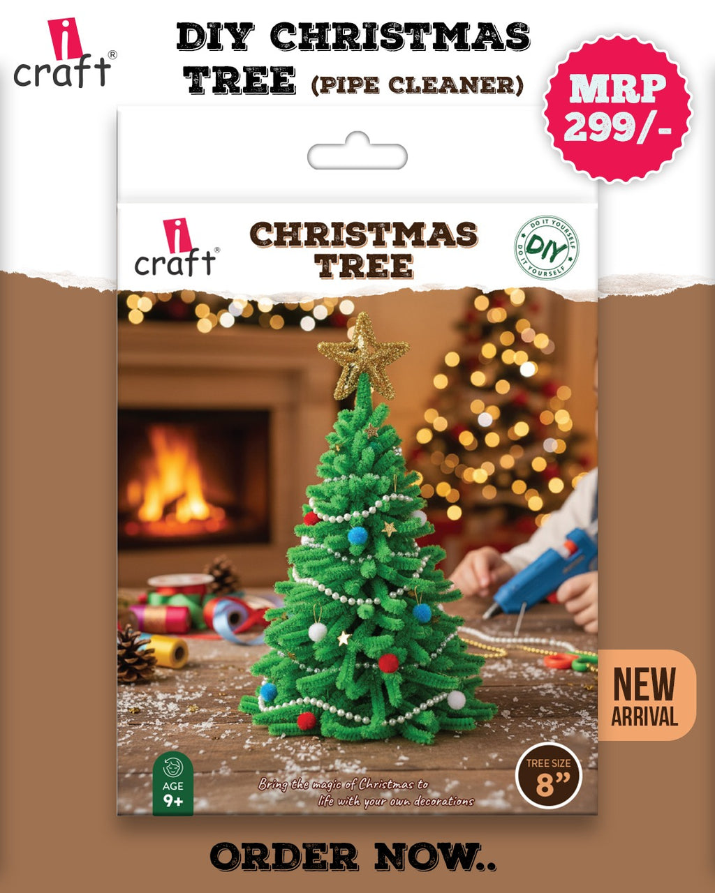 DIY Pipe Cleaner Christmas Tree Kit
