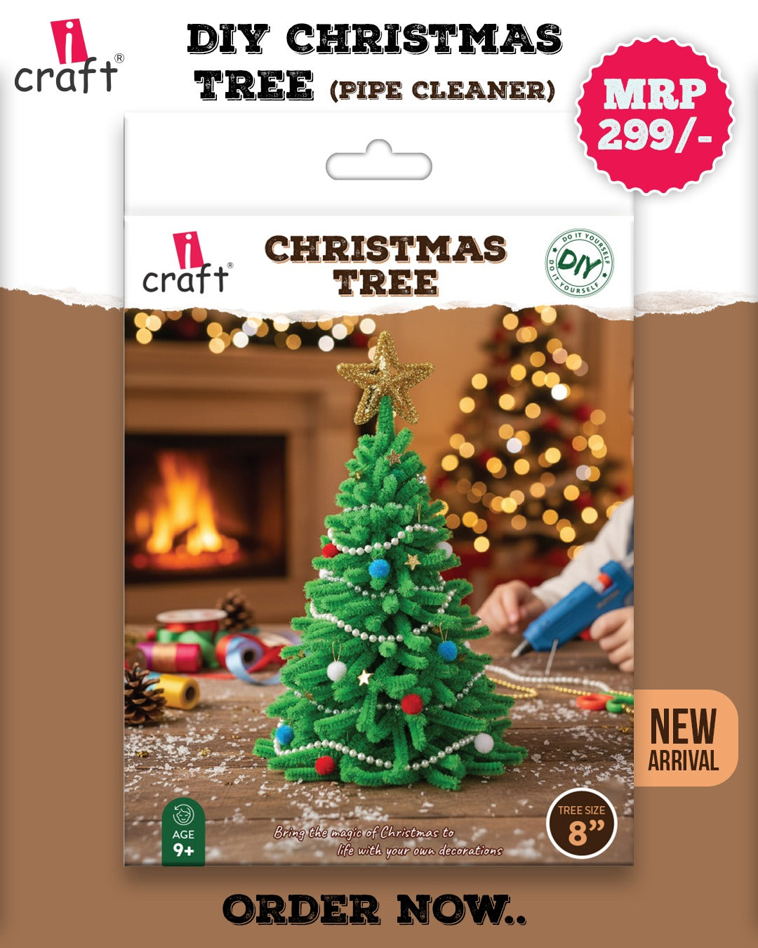 DIY Pipe Cleaner Christmas Tree Kit