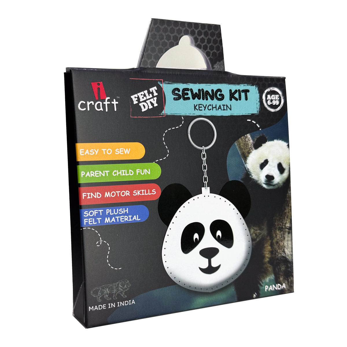 Panda felt DIY kit