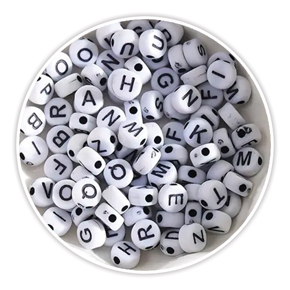 Black and white alphabet