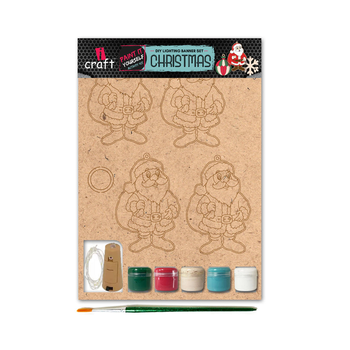 LIGHT BANNER KIT - Santa