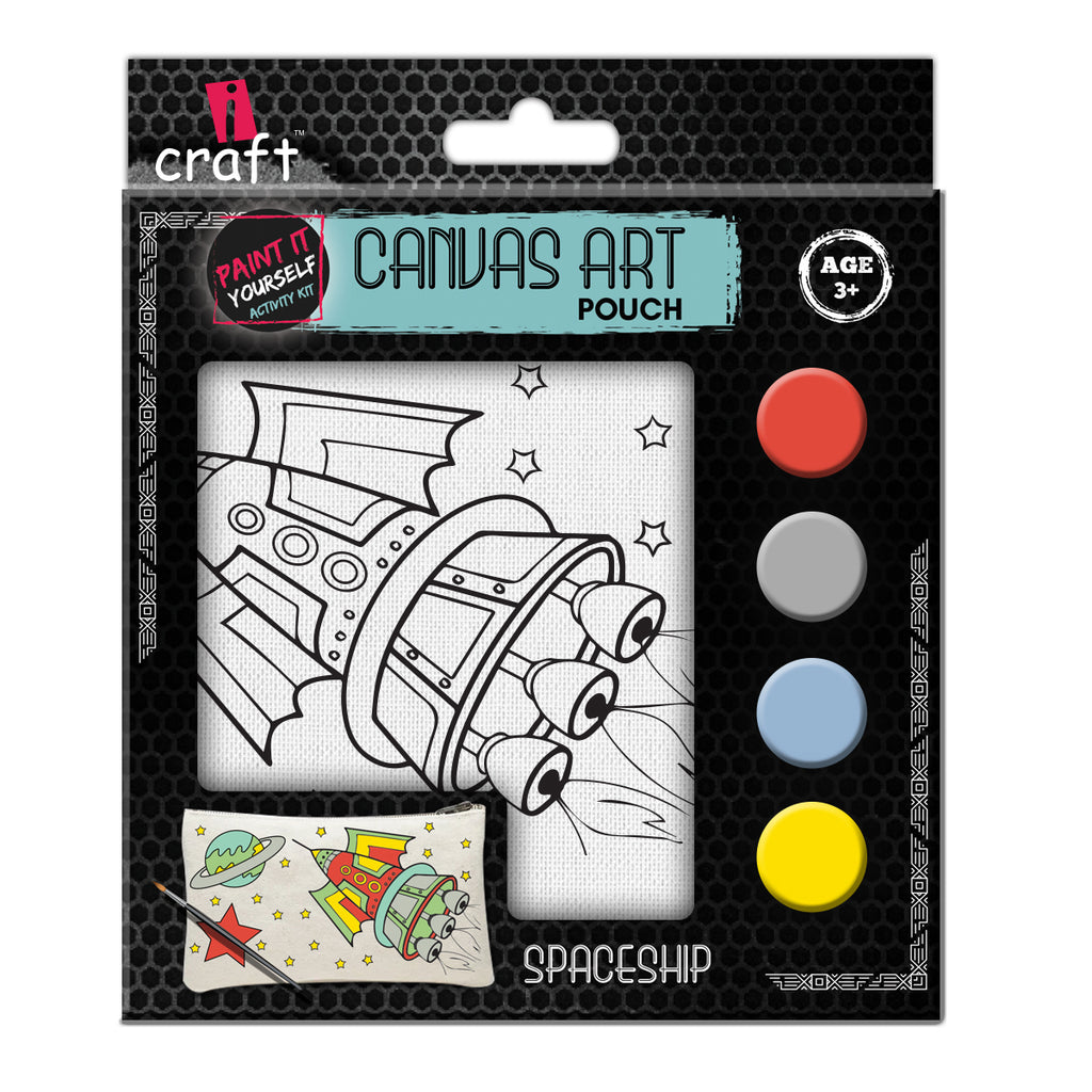 CANVAS POUCH- SPACESHIP