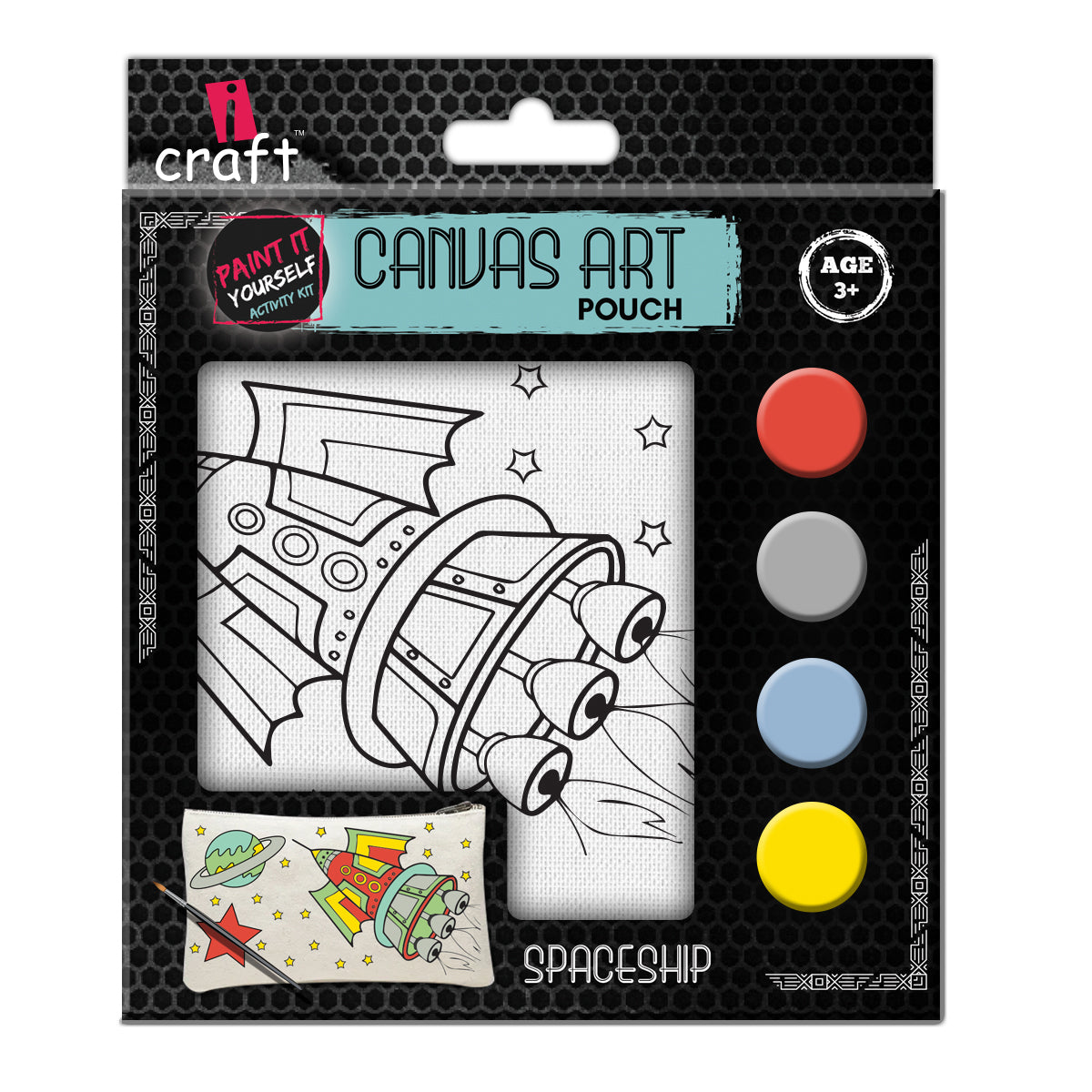 CANVAS POUCH- SPACESHIP
