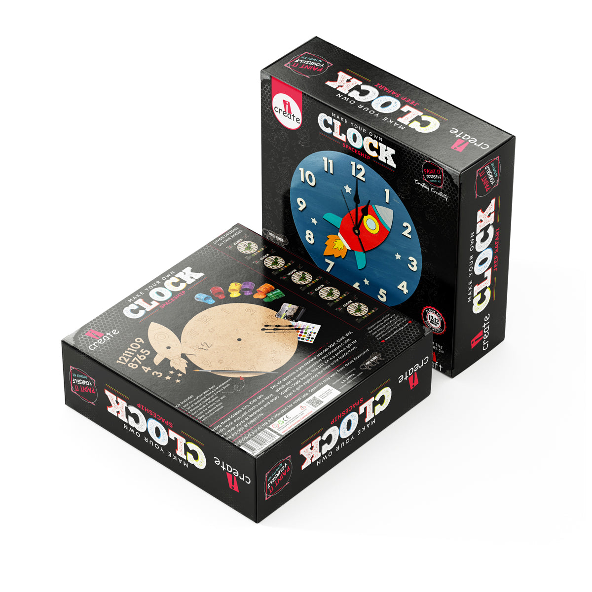 Clock diy kit- spaceship
