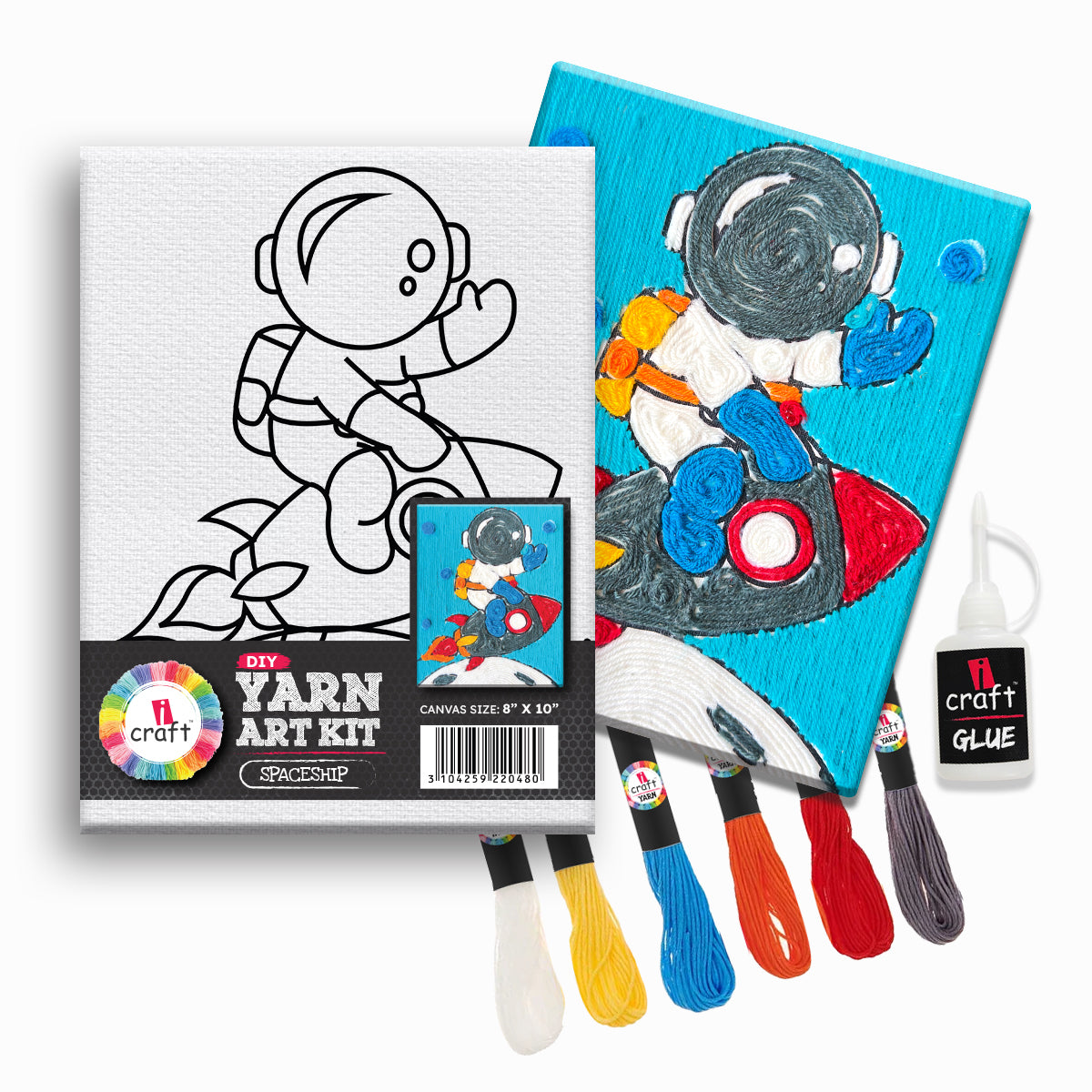 YARN ART KIT - Spaceship