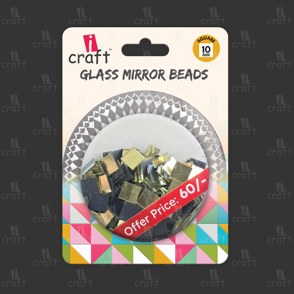 Square 10 mm gold