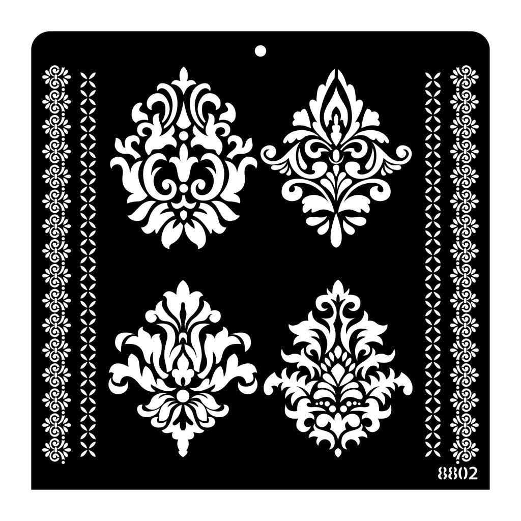12X12 STENCIL - 8802