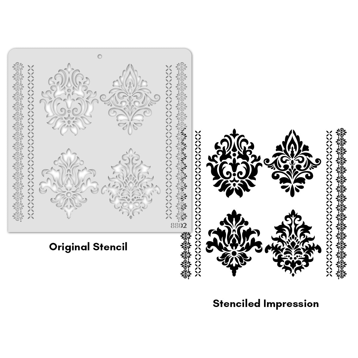 12X12 STENCIL - 8802