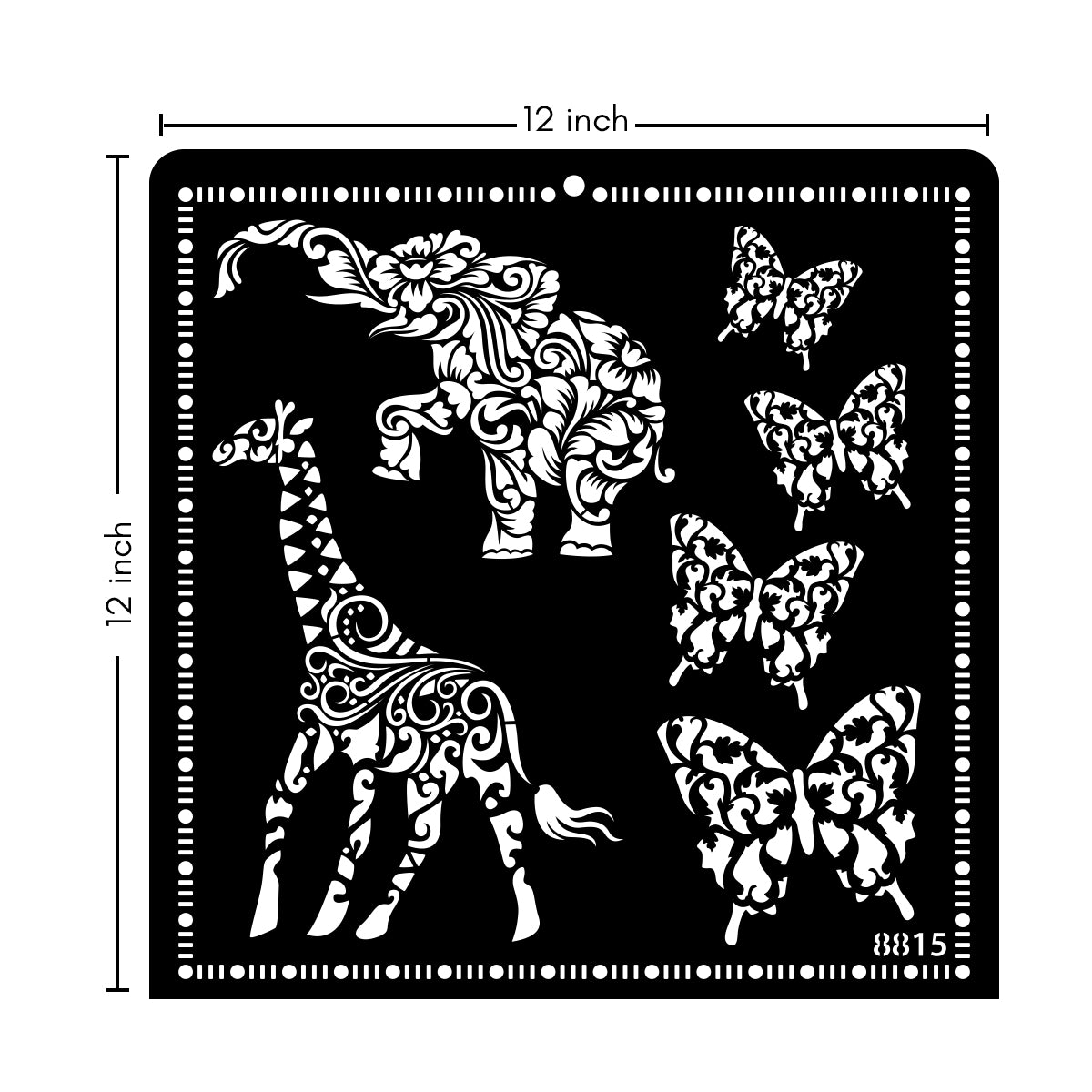 12X12 STENCIL 8815