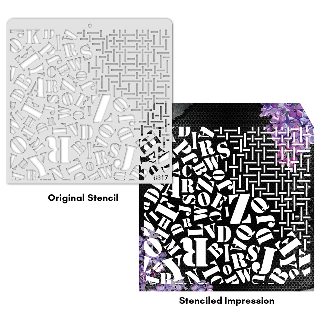 12X12 STENCIL - 8817
