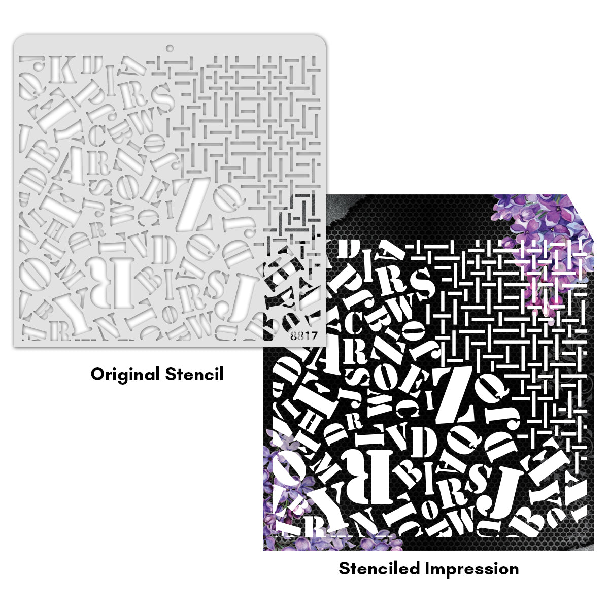 12X12 STENCIL - 8817