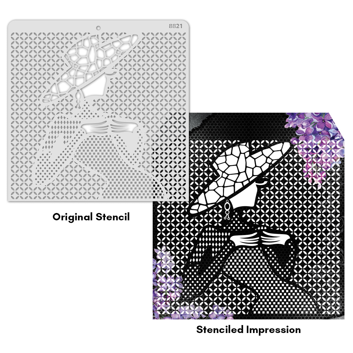 12X12 STENCIL 8821