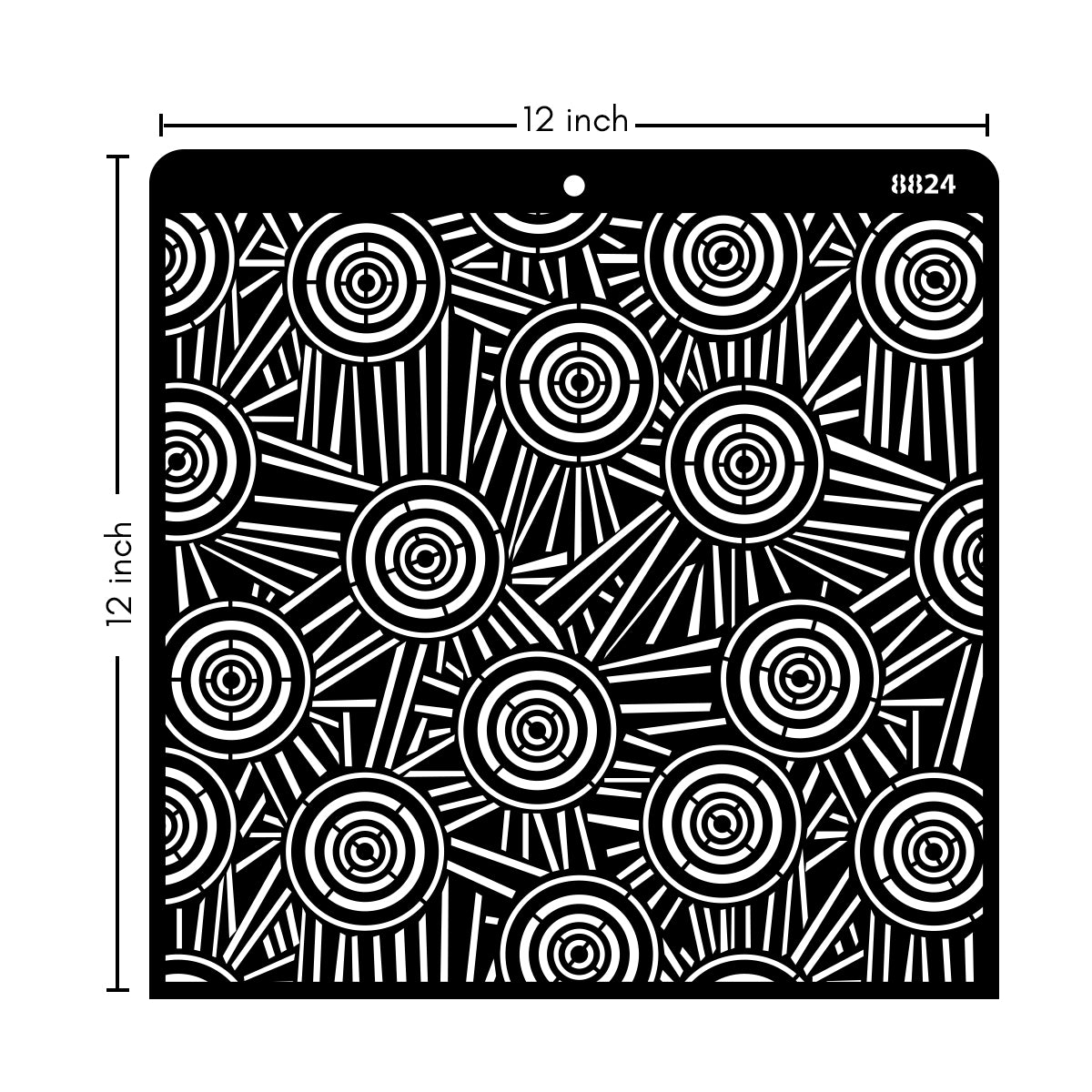 12X12 STENCIL 8824