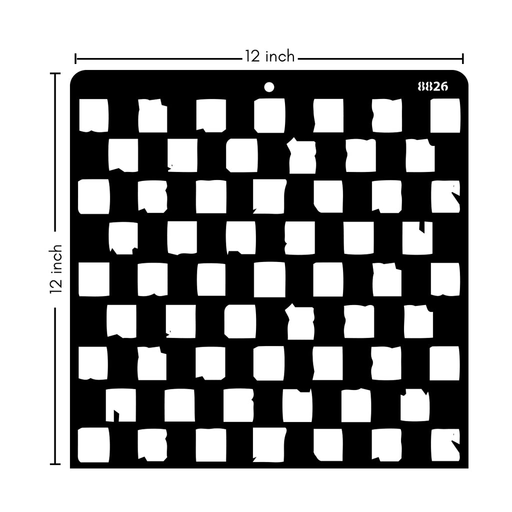 12X12 STENCIL - 8826