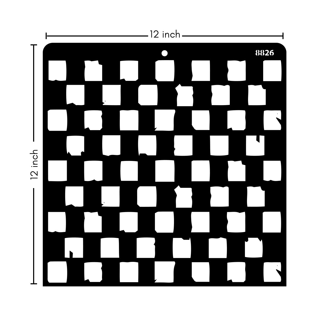 12X12 STENCIL - 8826