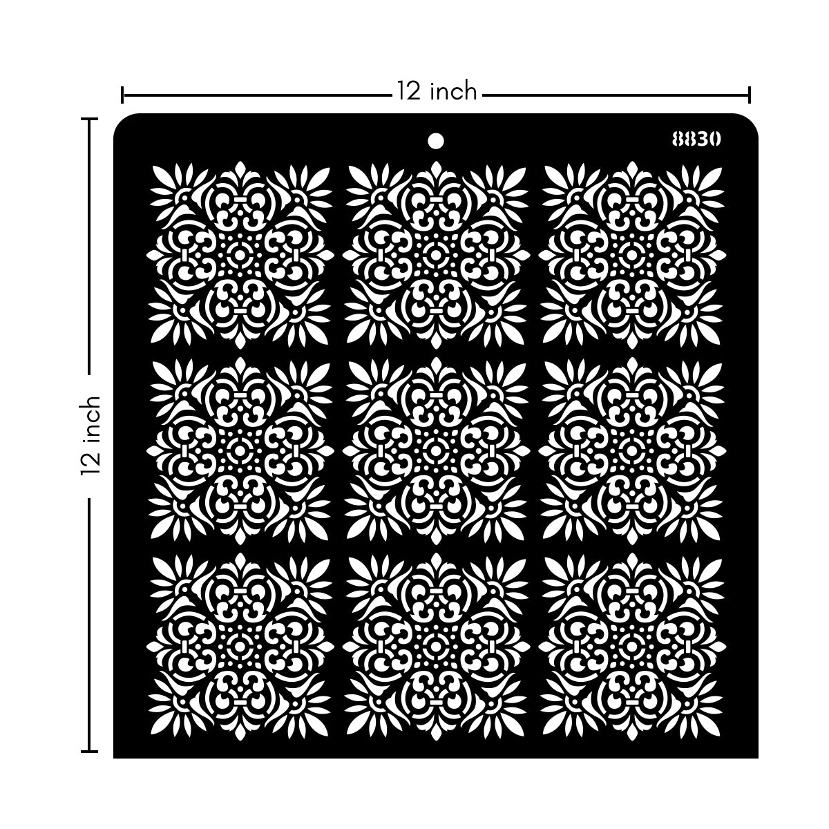 12X12 STENCIL - 8830