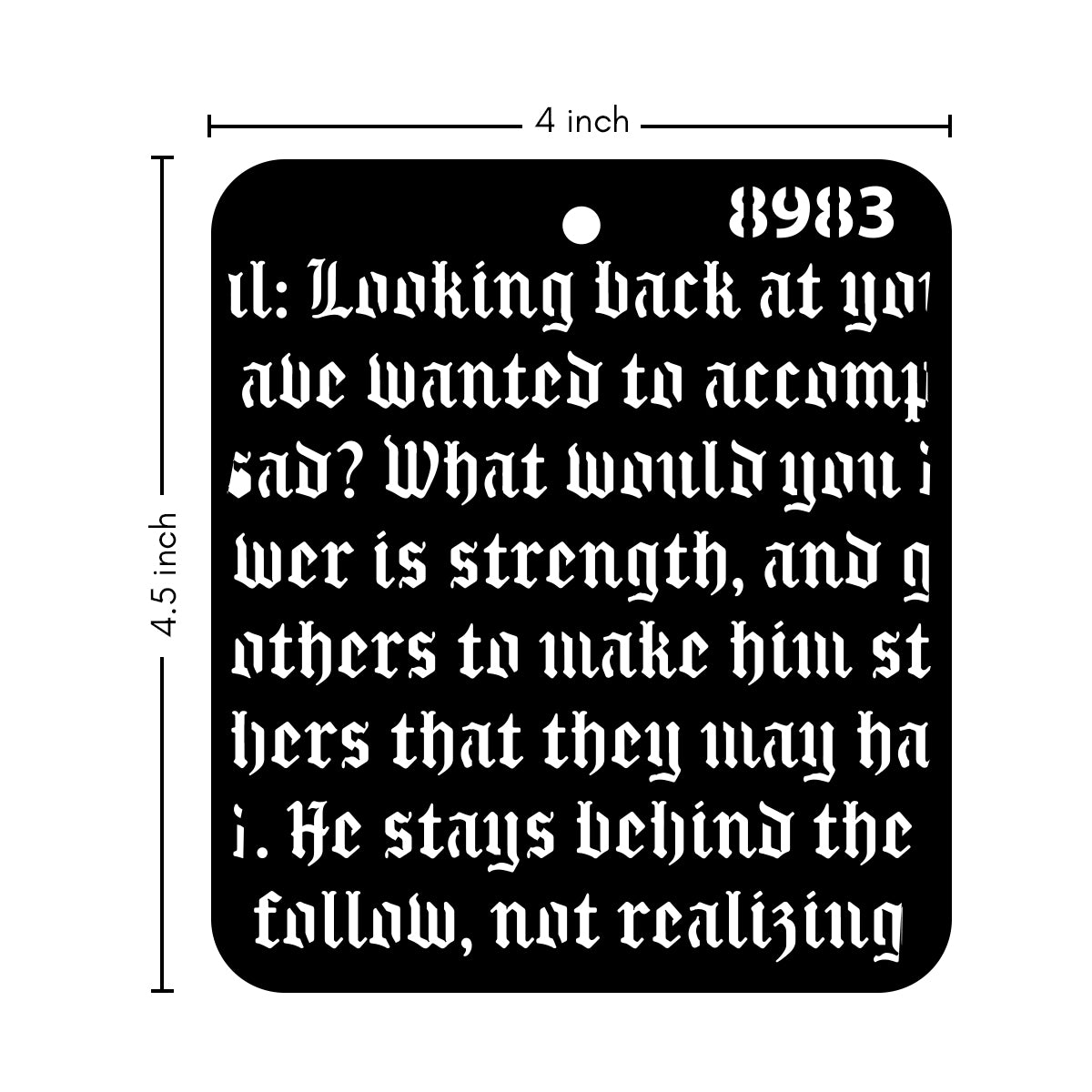 Stencil 8983