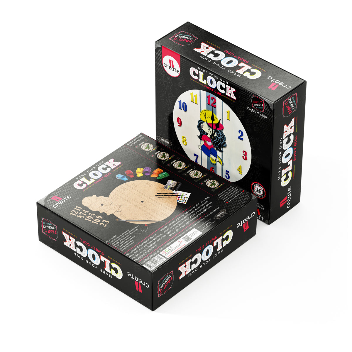 Clock diy kit- sweet girl