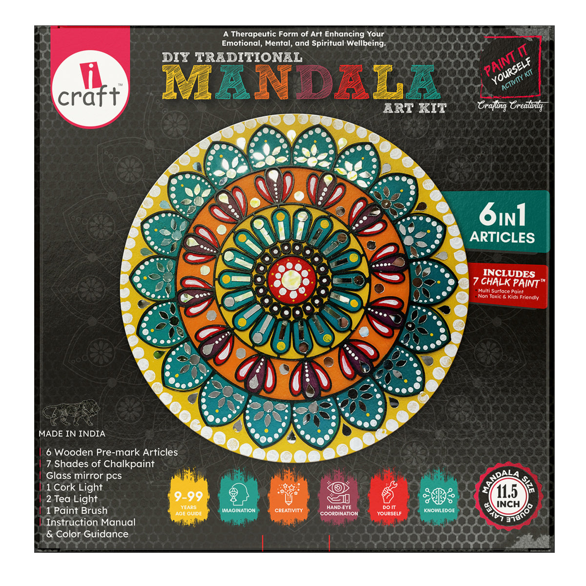 6 IN 1 TRADITIONAL MANDALA HOME DECOR