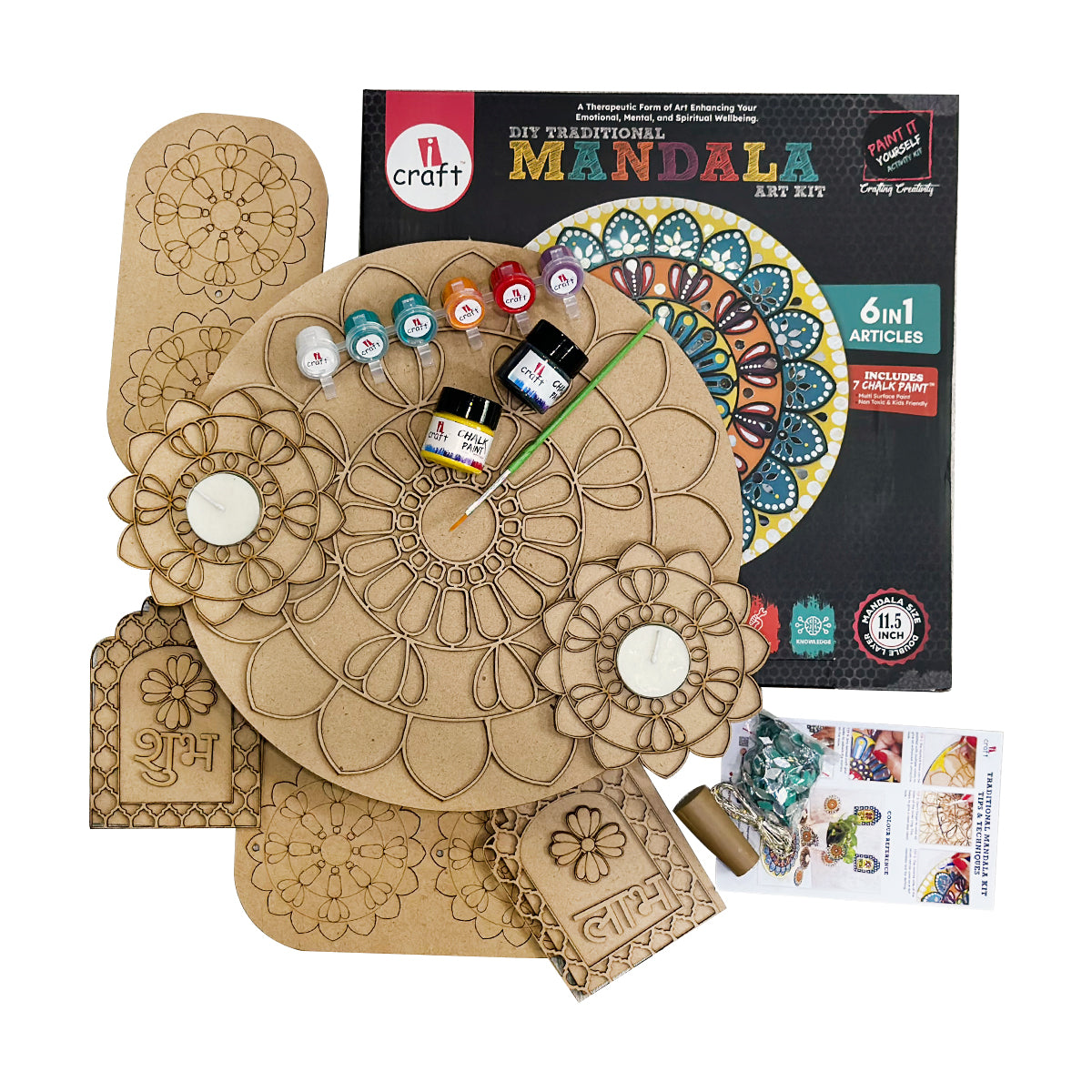 6 IN 1 TRADITIONAL MANDALA HOME DECOR