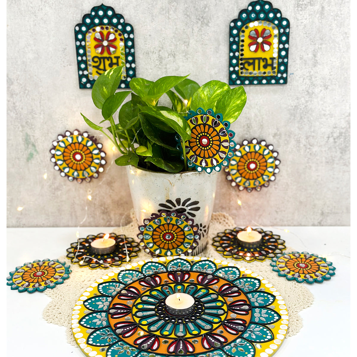 6 IN 1 TRADITIONAL MANDALA HOME DECOR
