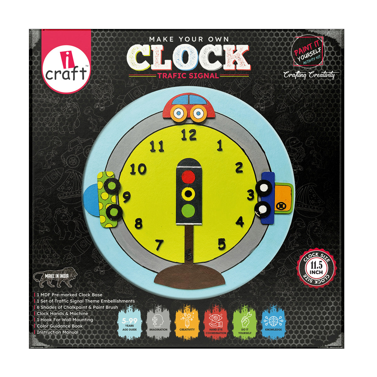 Clock diy kit - traffic signal