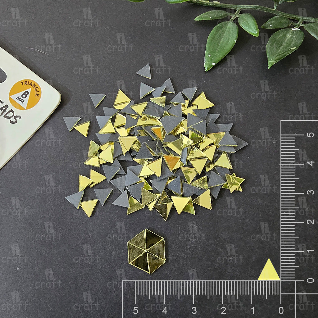 Triangle 8 mm gold