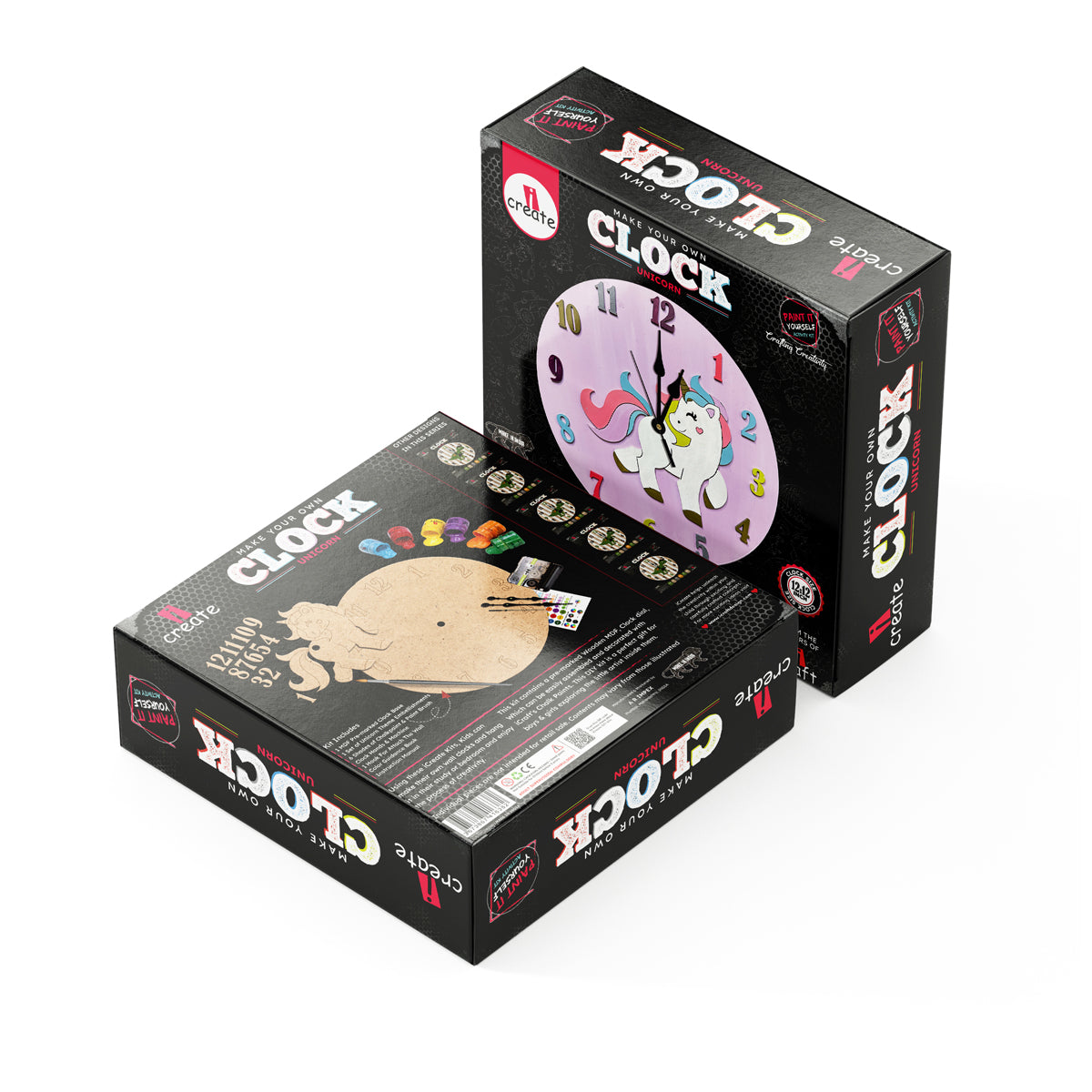 Clock diy kit - unicorn