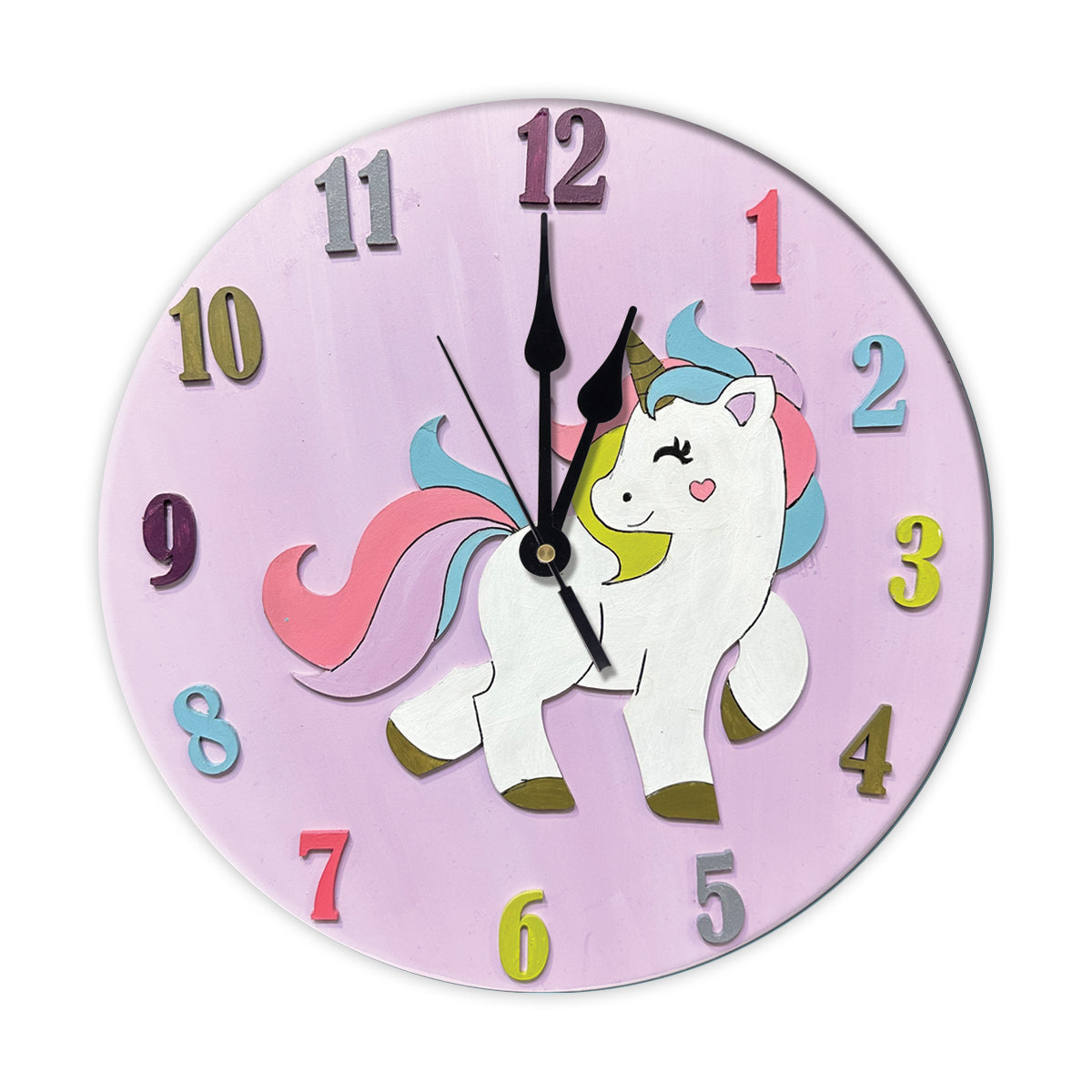 Clock diy kit - unicorn